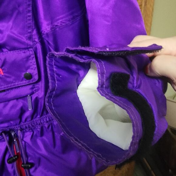 Vintage 90s NEVICA Ski Jacket Women’s Size 10 Purple & Neon Pink Retro Snow Coat - Picture 10 of 16